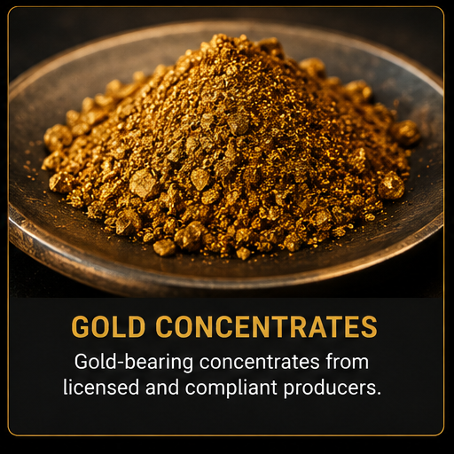 High-grade African Gold Concentrates