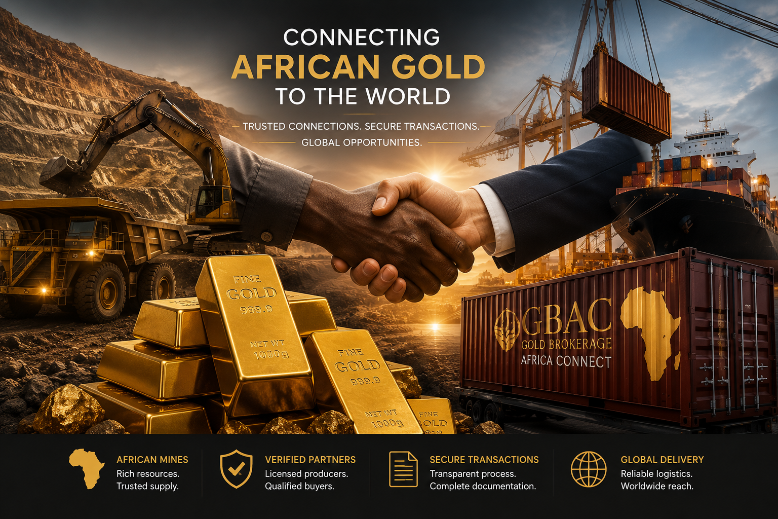 Licensed African gold producers and Gold Brokerage Africa Connect facilitating responsible gold trade